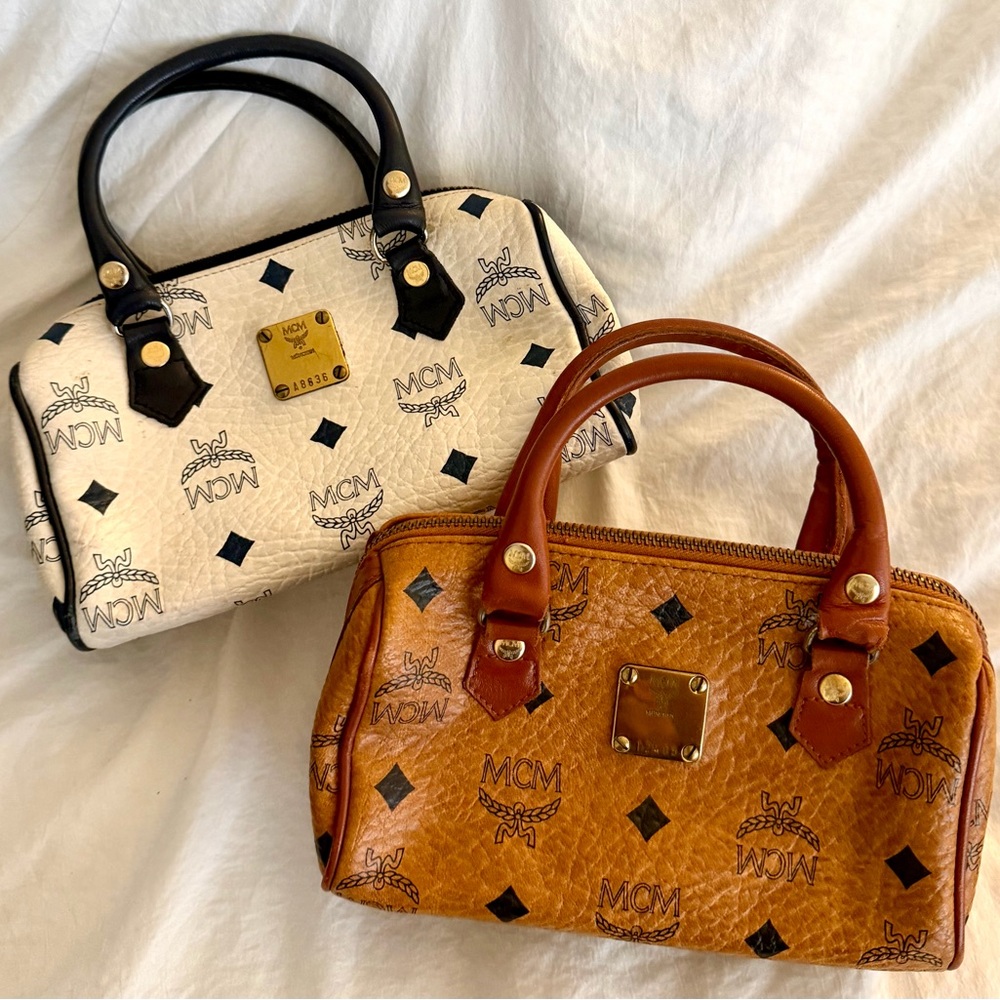 👑✅PRICE FIRM✅ AUTHENTIC MCM Visetos Mini Hand Bags Duo Set - Picture 12 of 17